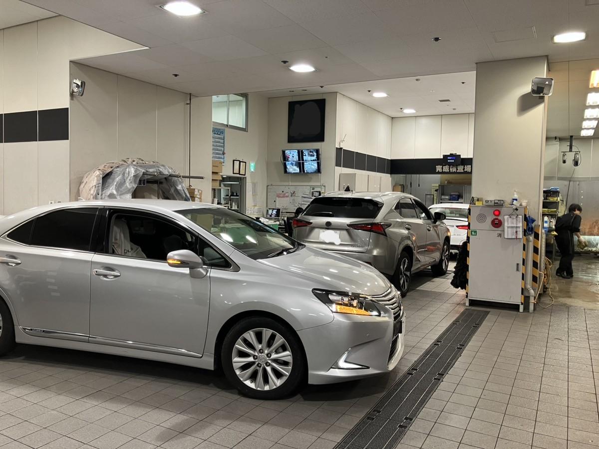 整理整頓された整備工場
